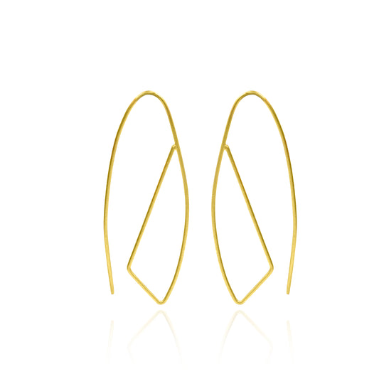 Twisting Threads Hoop Earrings