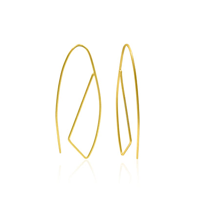 Twisting Threads Hoop Earrings