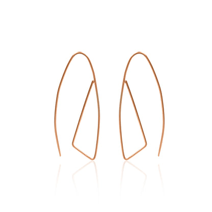 Twisting Threads Hoop Earrings