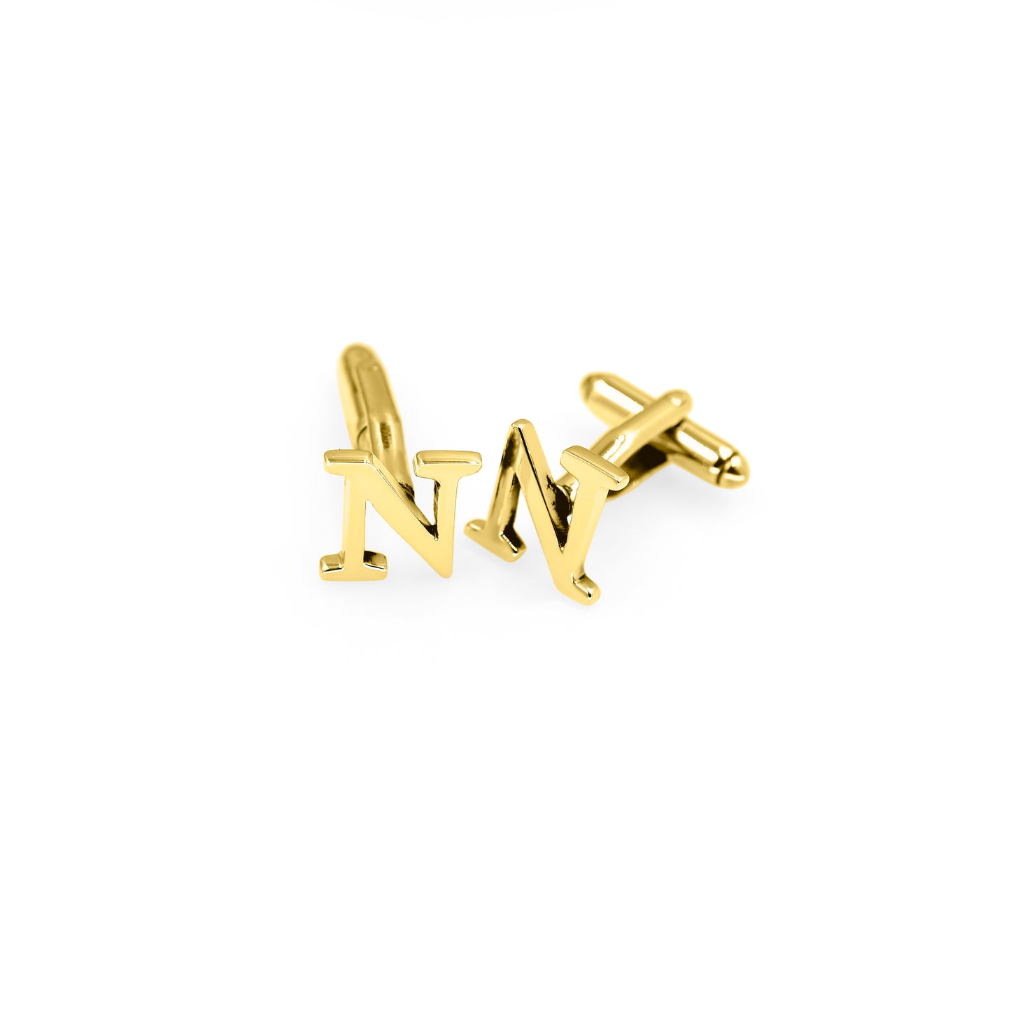 Letter N Initial Cufflinks