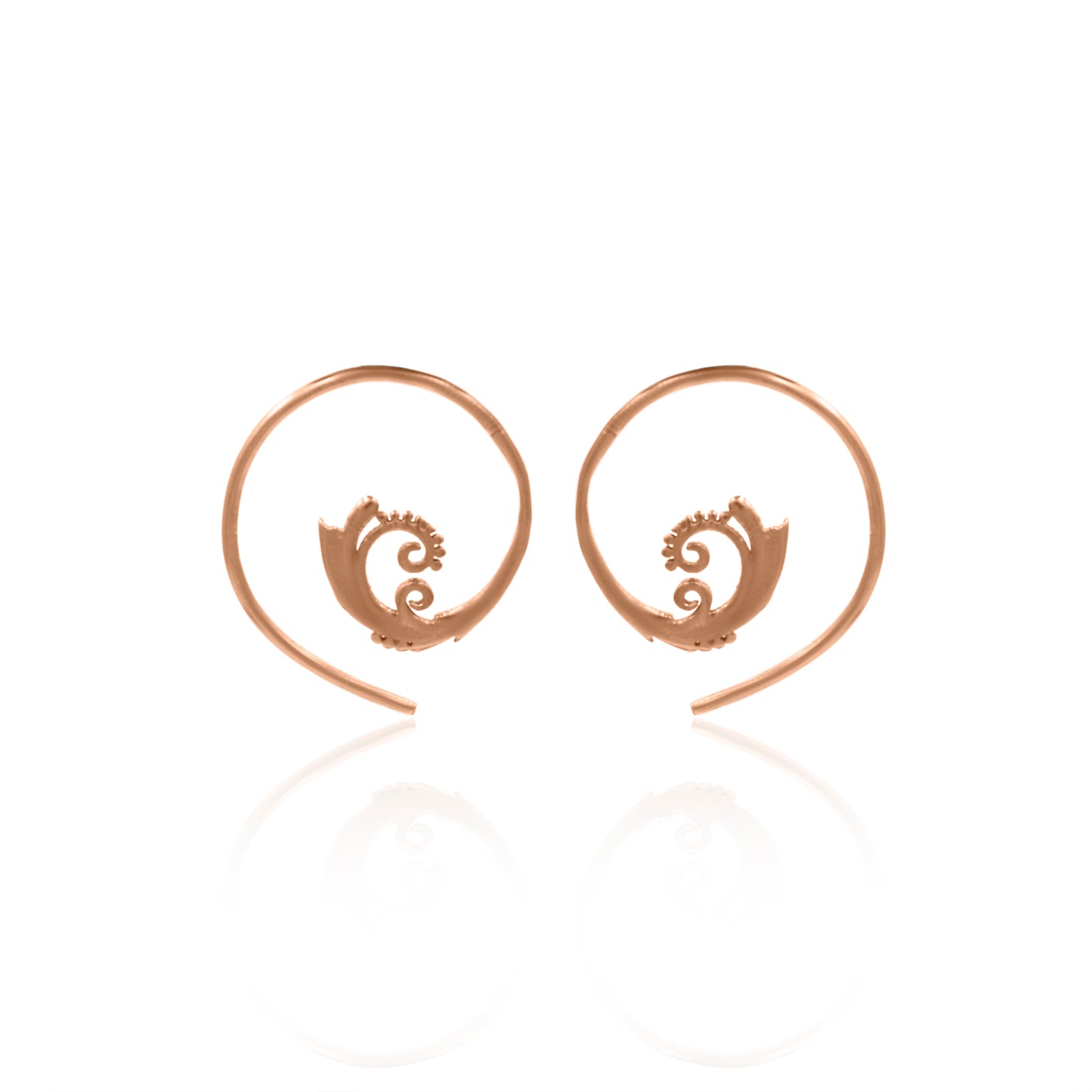 Spiral of Life Hoop Earrings