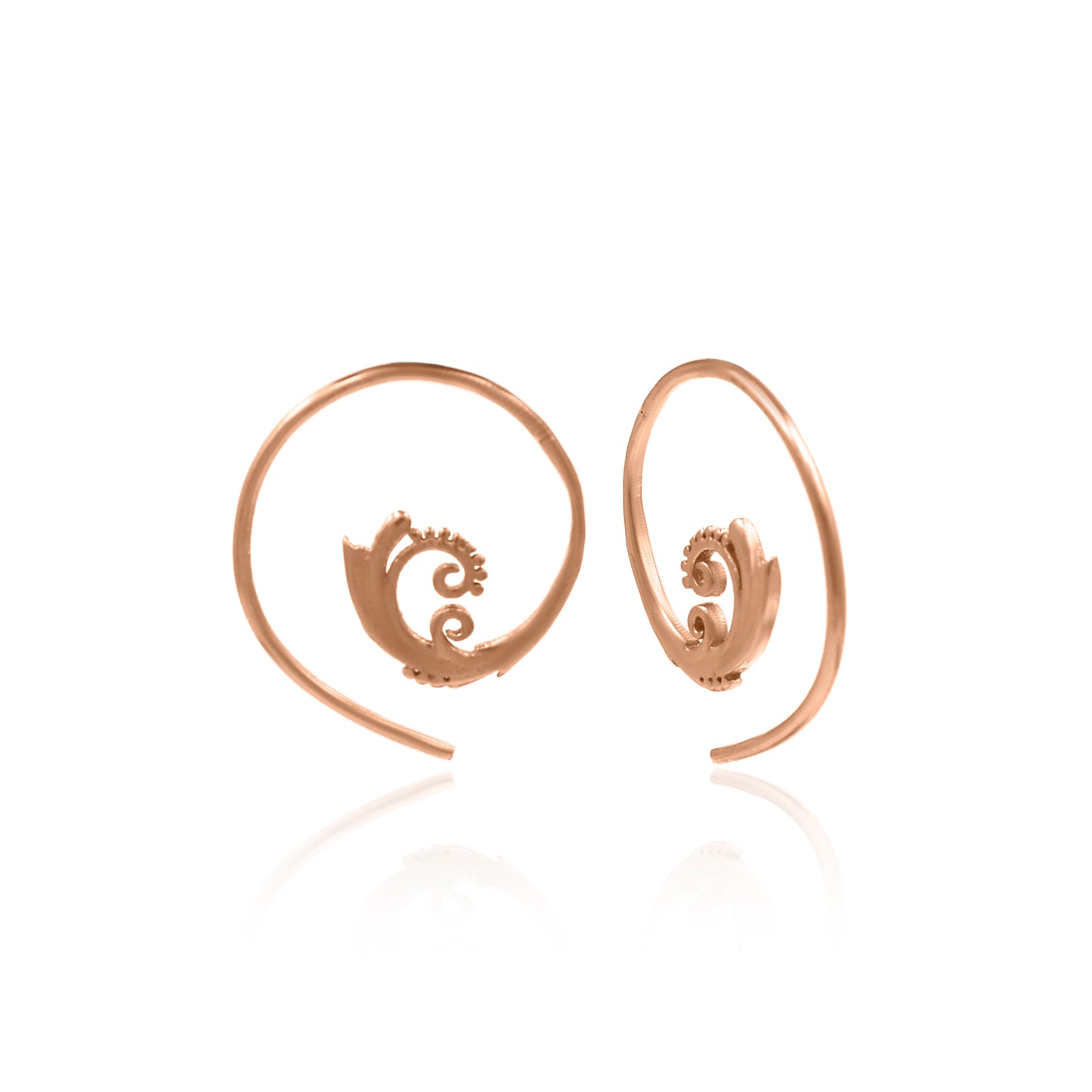 Spiral of Life Hoop Earrings