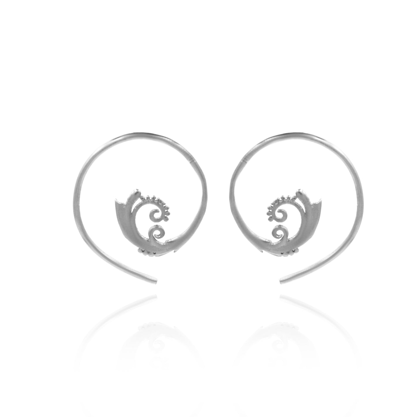 Spiral of Life Hoop Earrings