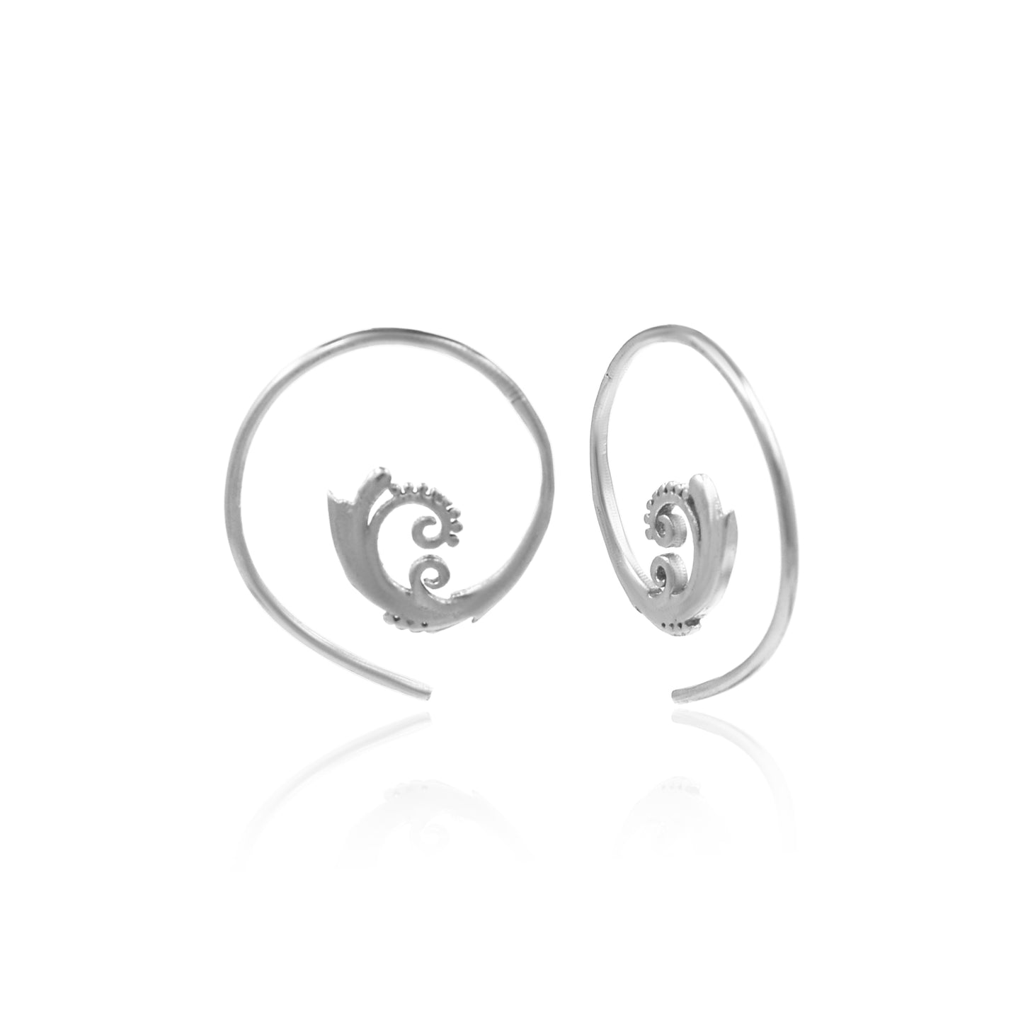 Spiral of Life Hoop Earrings