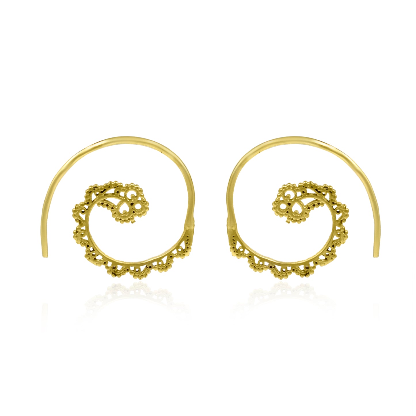 Majestic Spiral Hoop Earrings