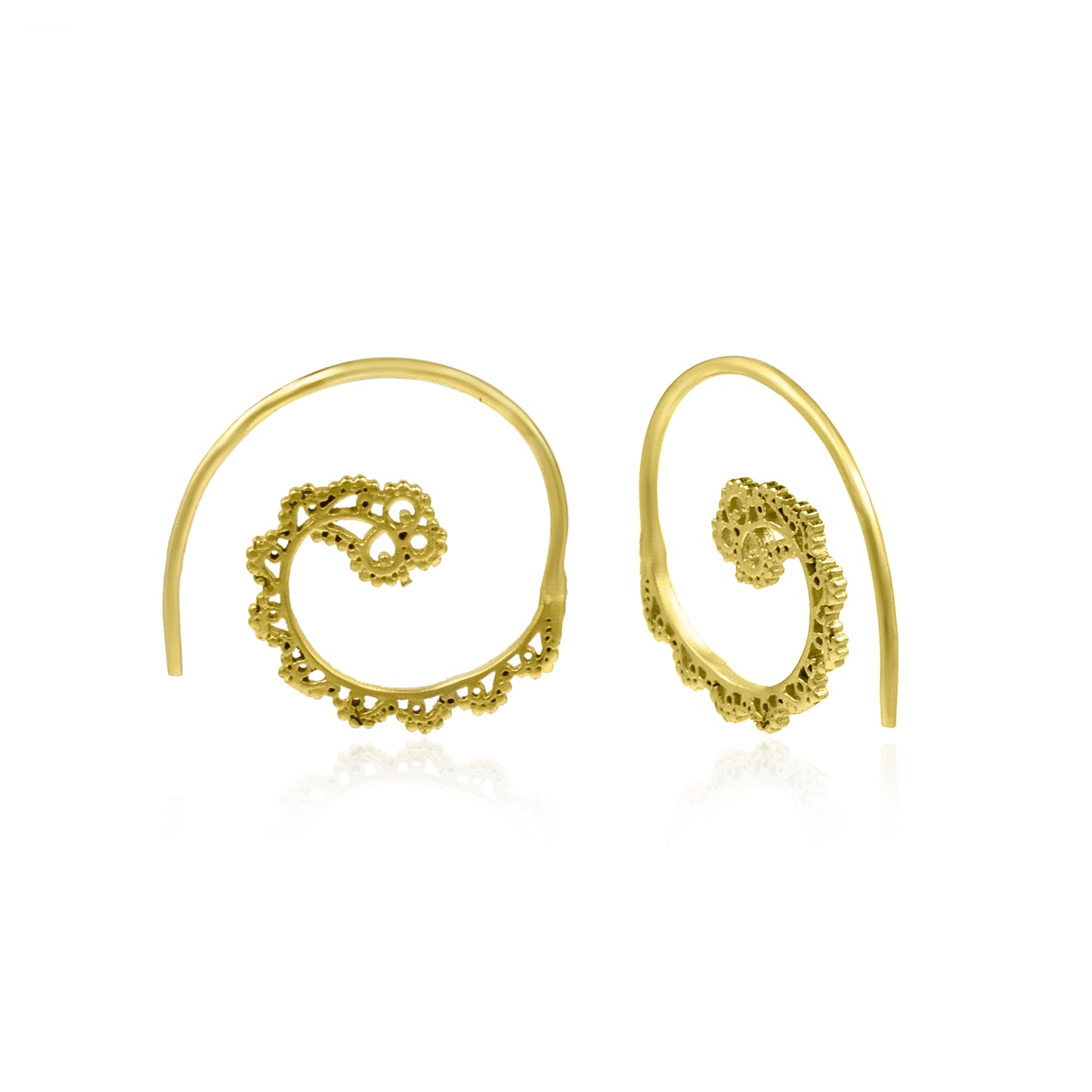 Majestic Spiral Hoop Earrings