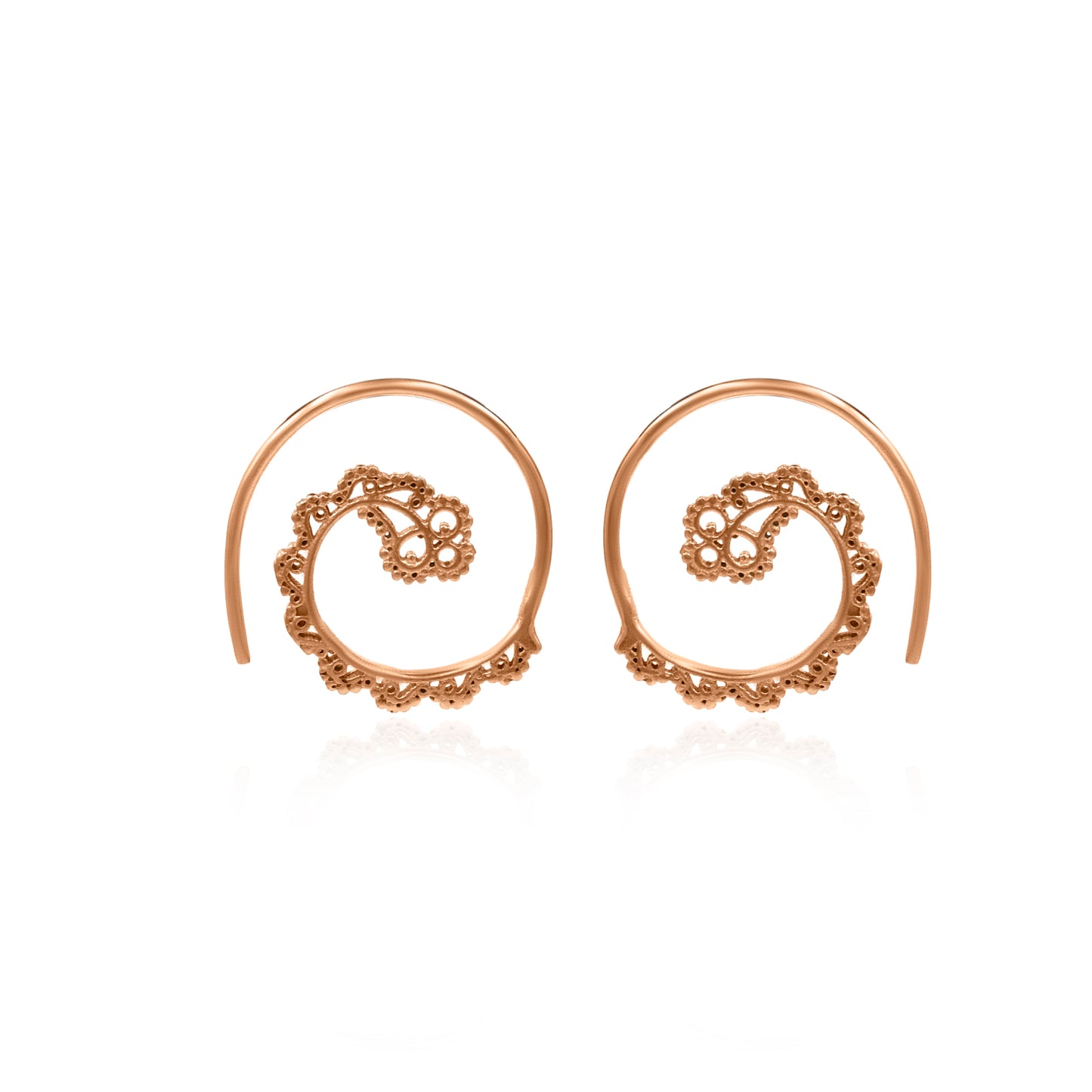 Majestic Spiral Hoop Earrings