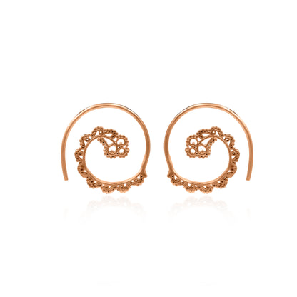 Majestic Spiral Hoop Earrings