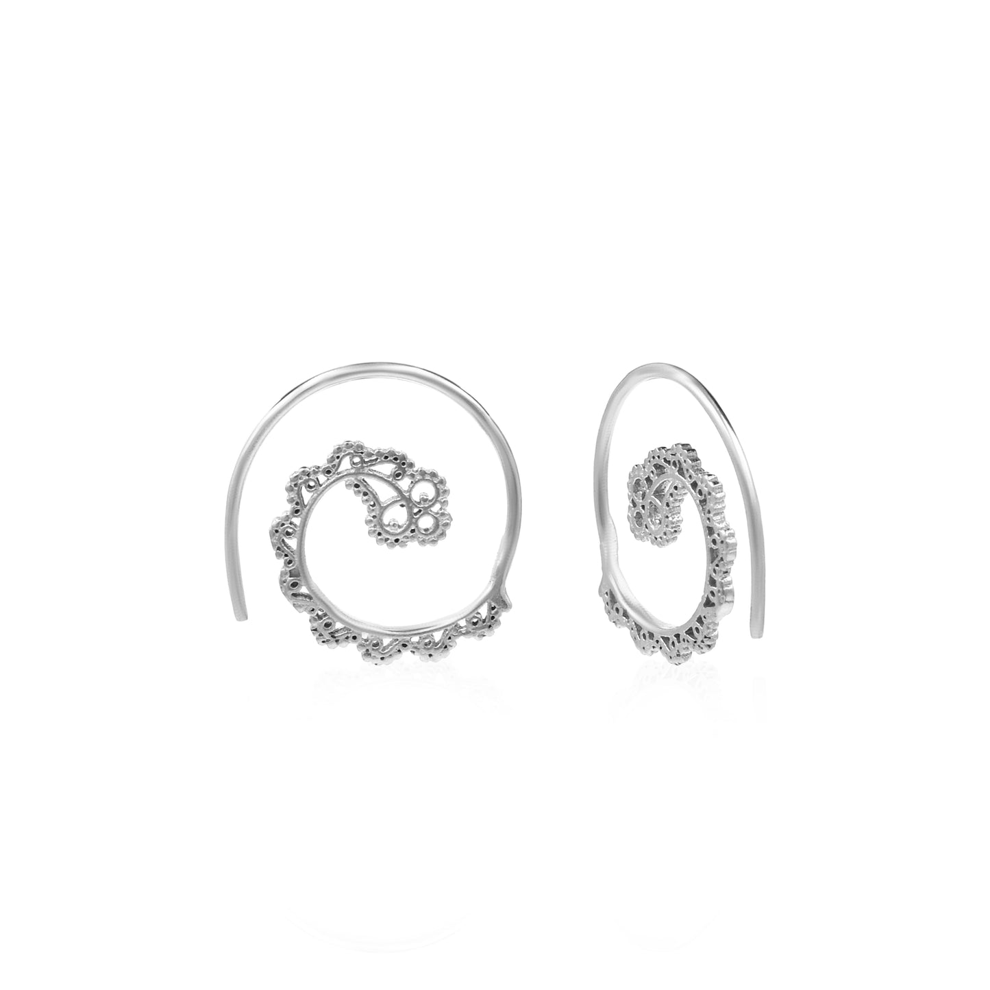 Majestic Spiral Hoop Earrings