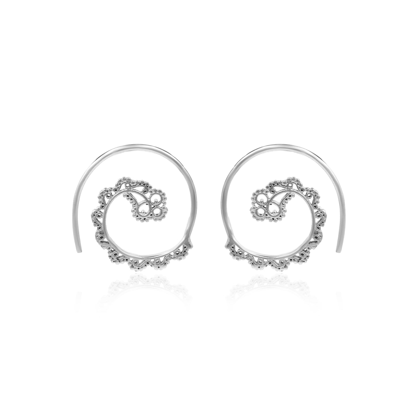 Majestic Spiral Hoop Earrings