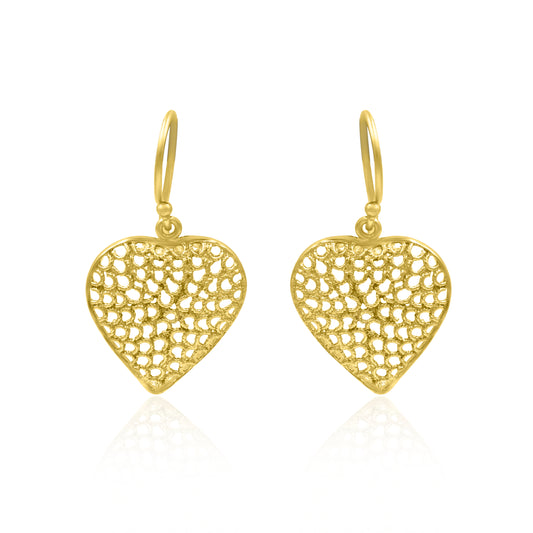 Heart Touching Hook Earrings