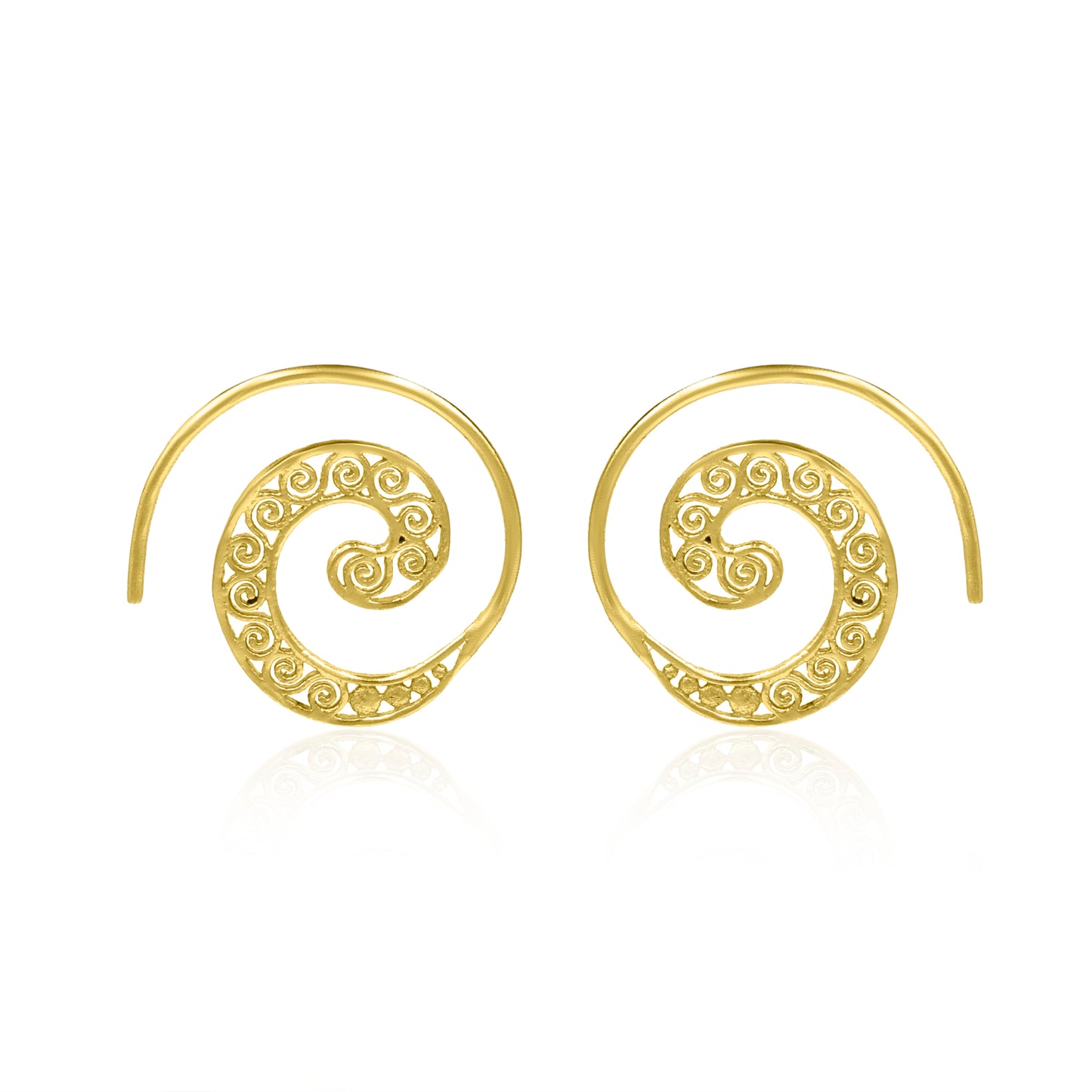 Look Within Spiral Hoop Earrings