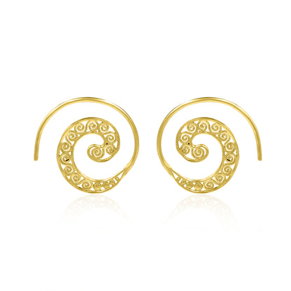 Look Within Spiral Hoop Earrings
