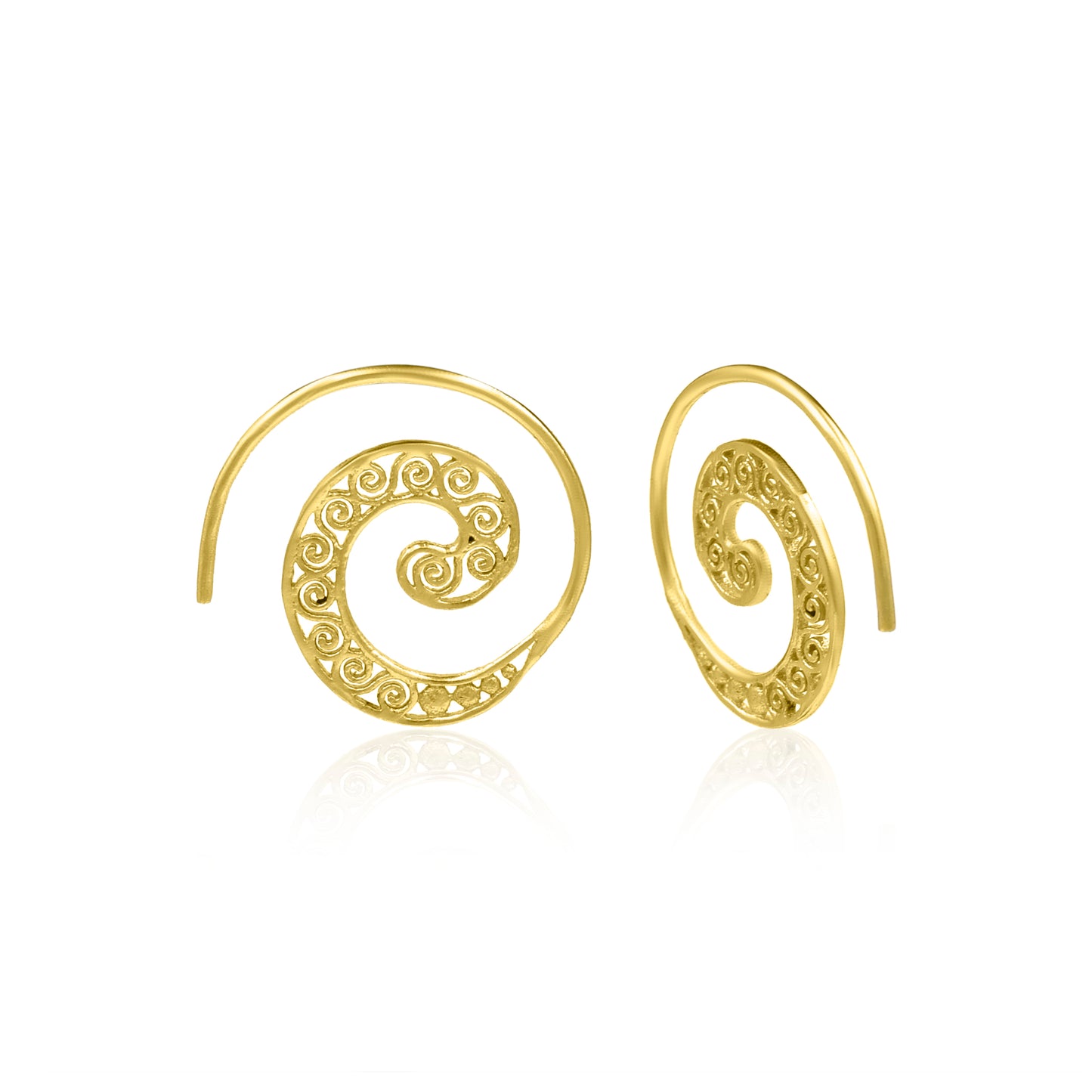 Look Within Spiral Hoop Earrings