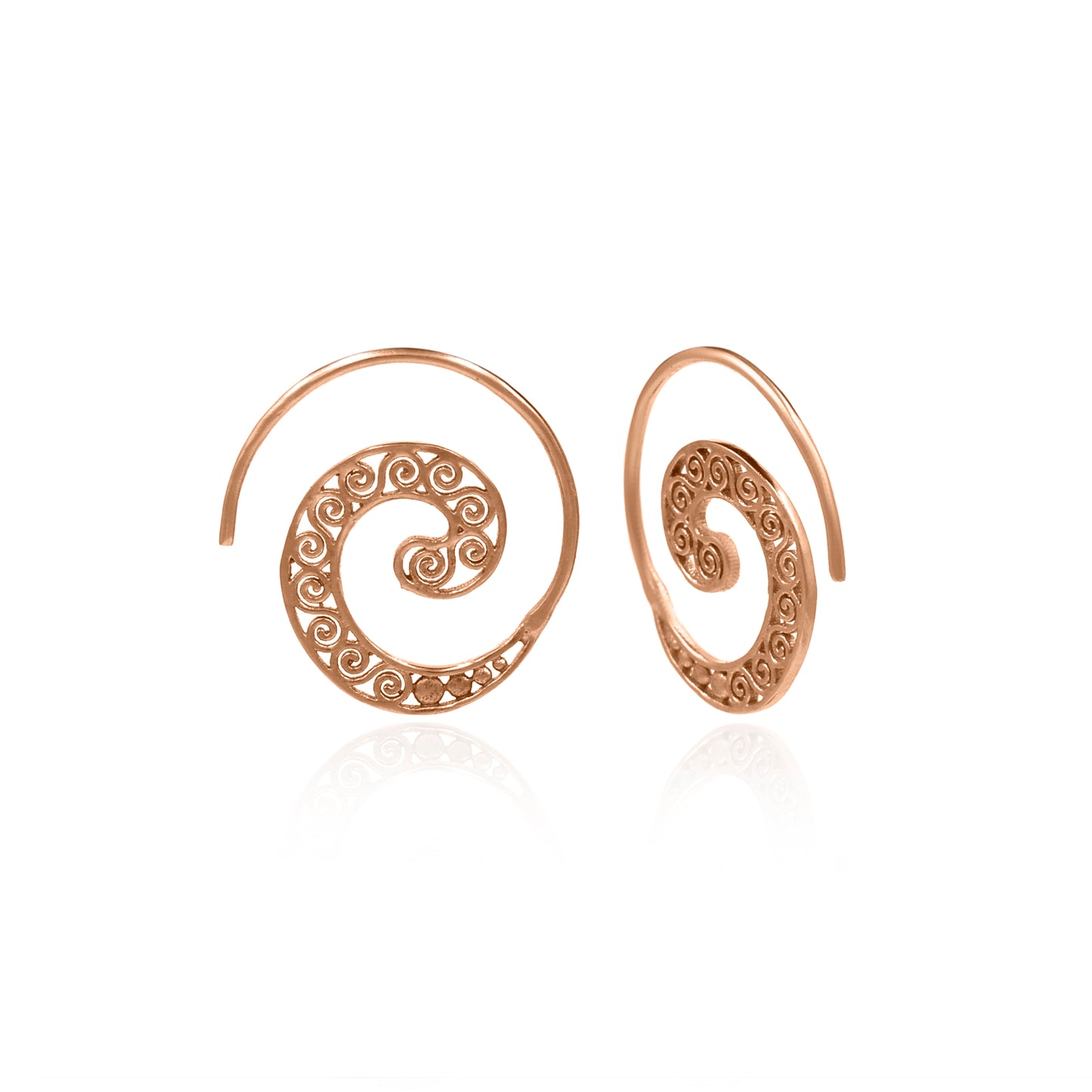 Look Within Spiral Hoop Earrings