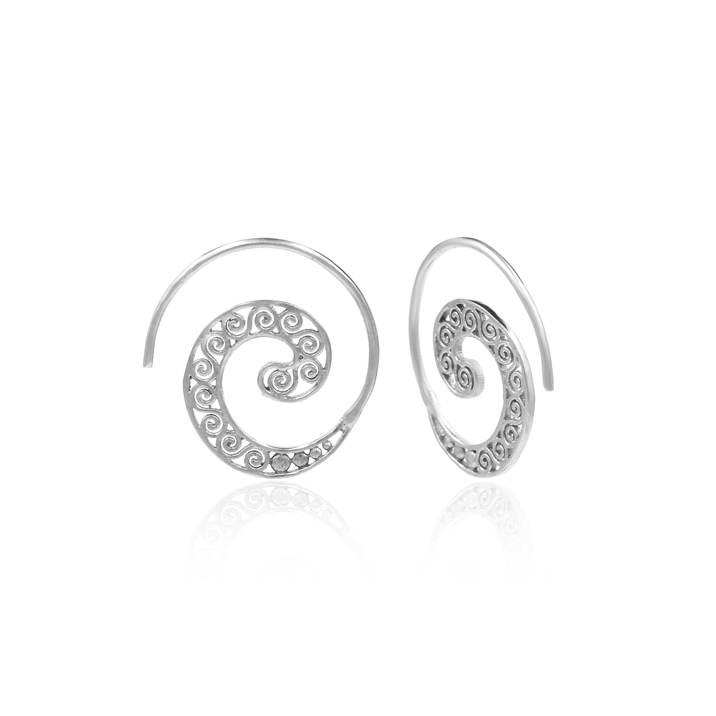 Look Within Spiral Hoop Earrings