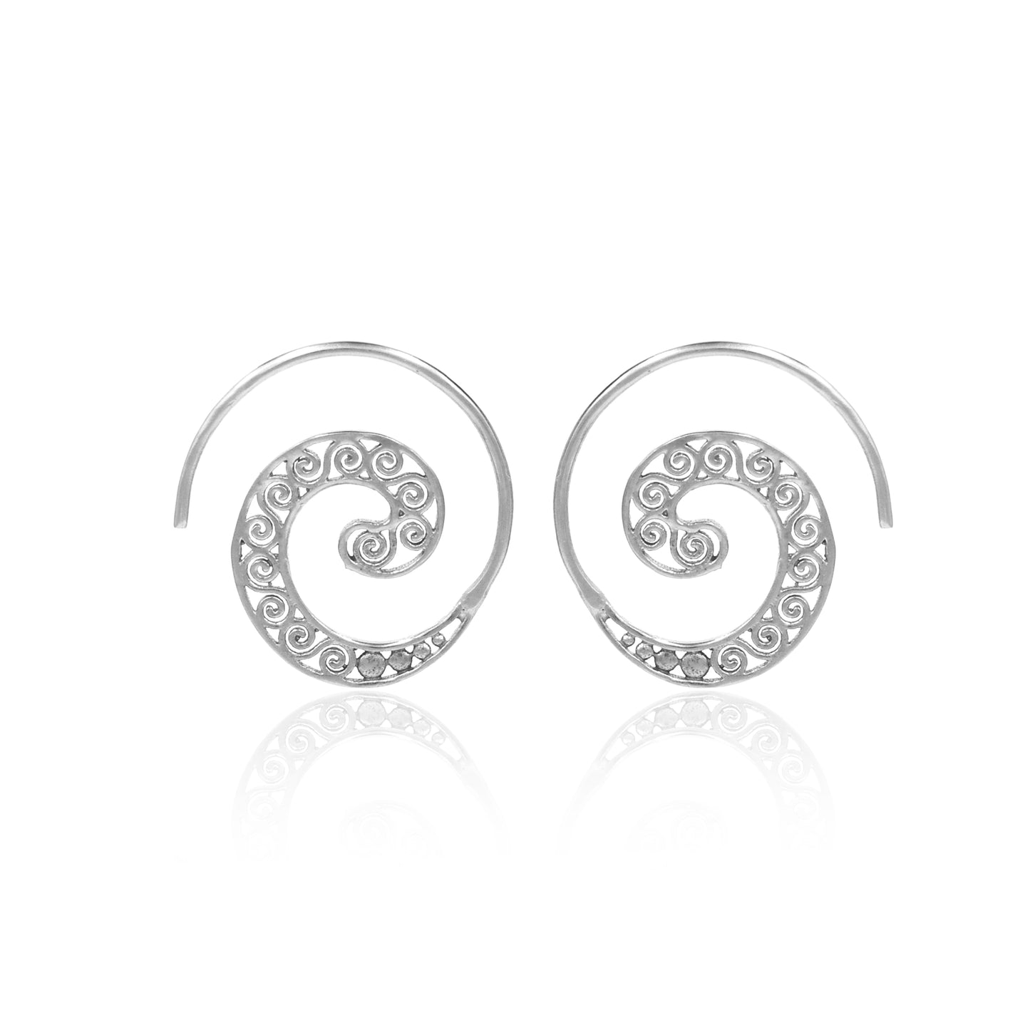 Look Within Spiral Hoop Earrings