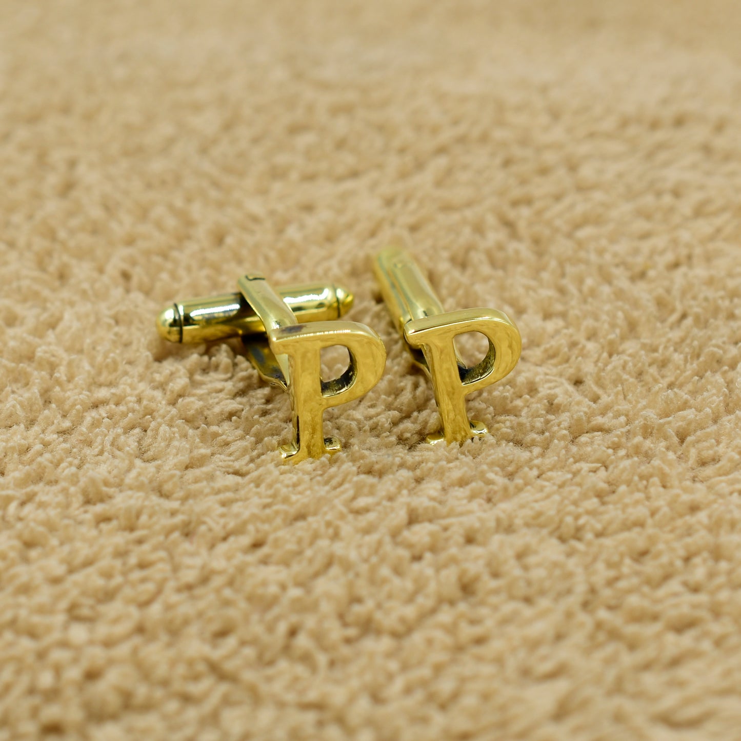 Letter P Initial Cufflinks