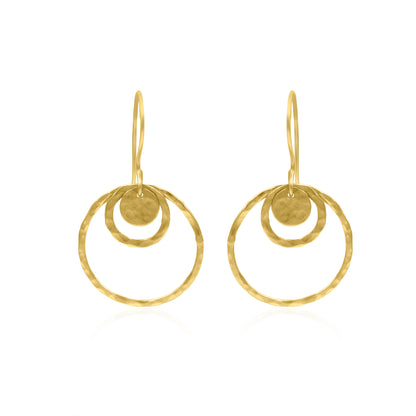 Trails Of Circles Hook Earrings