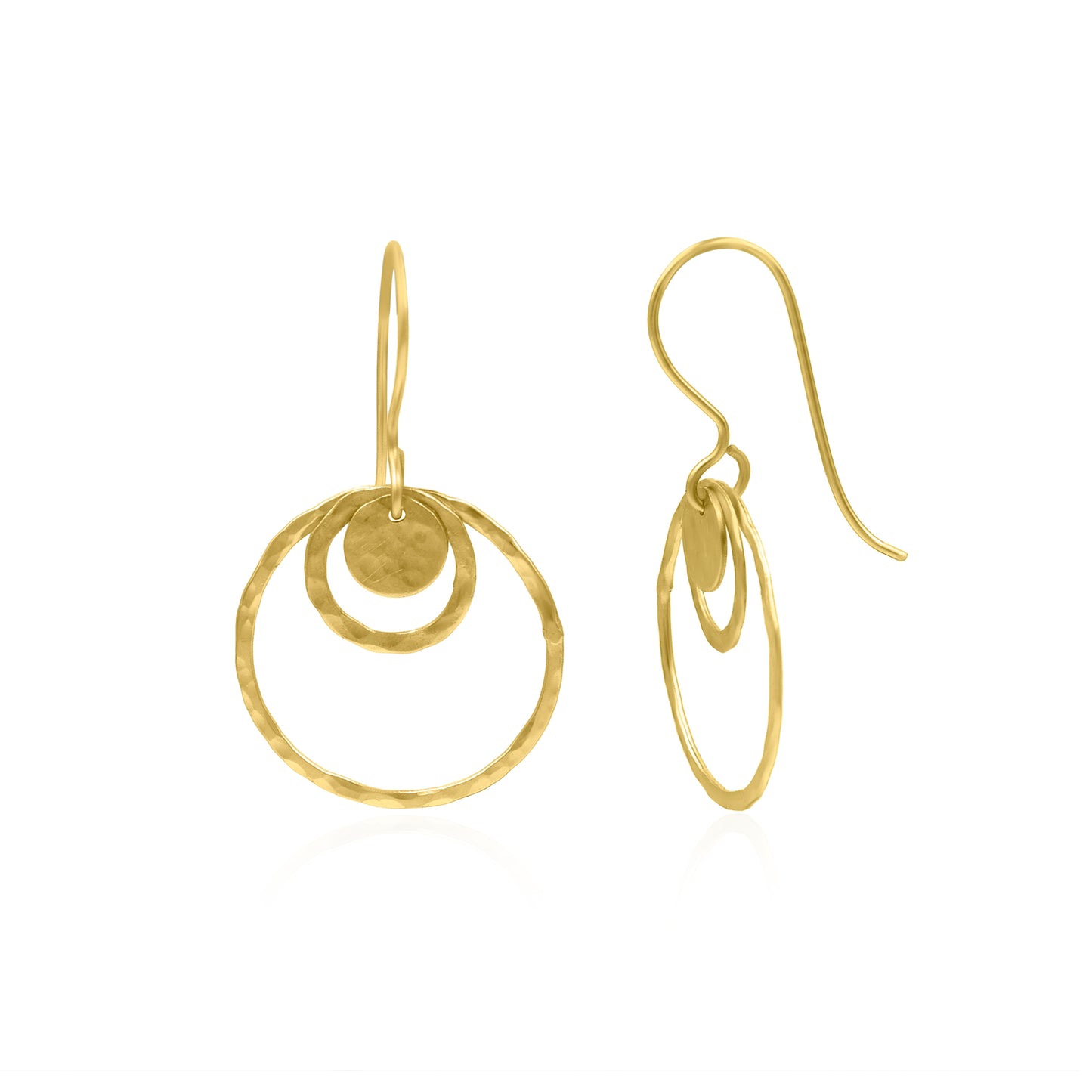 Trails Of Circles Hook Earrings