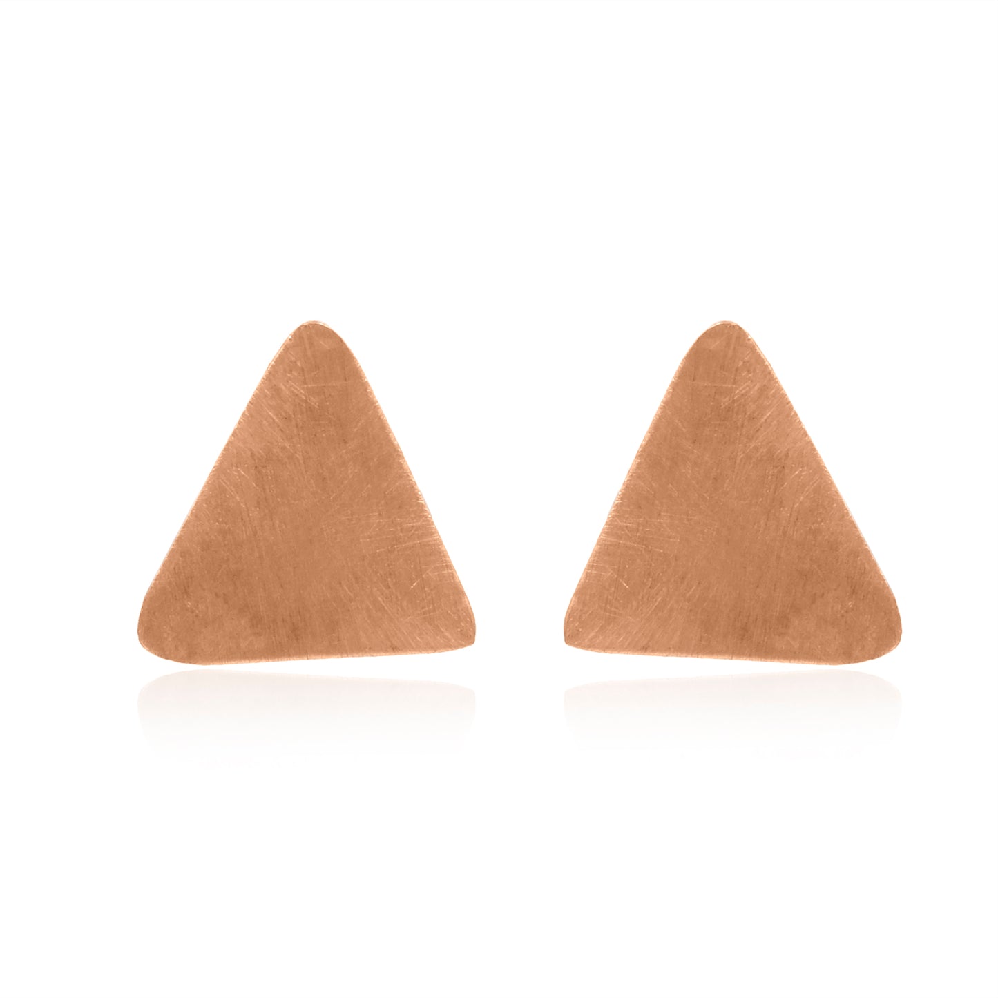 Textured Triangle Stud Earrings