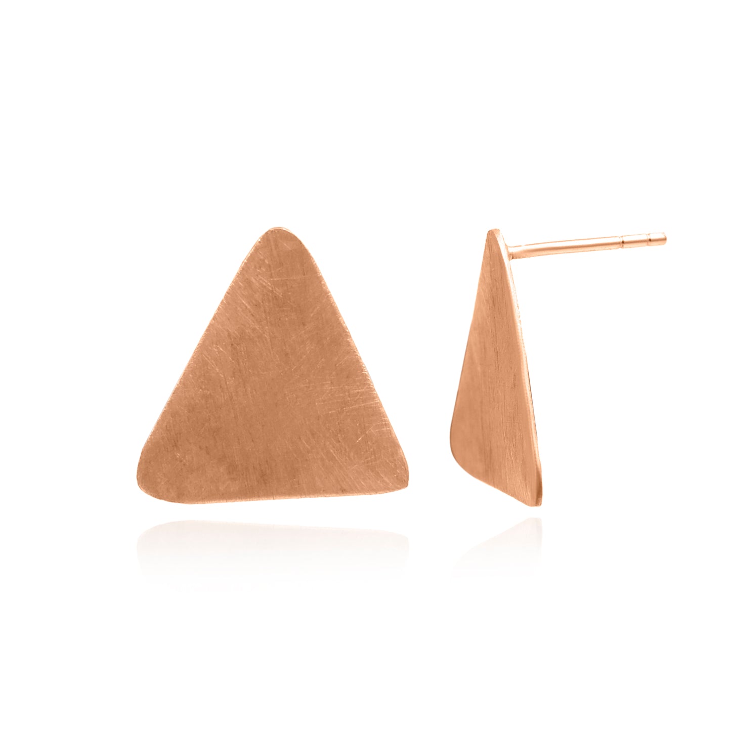 Textured Triangle Stud Earrings