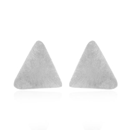 Textured Triangle Stud Earrings