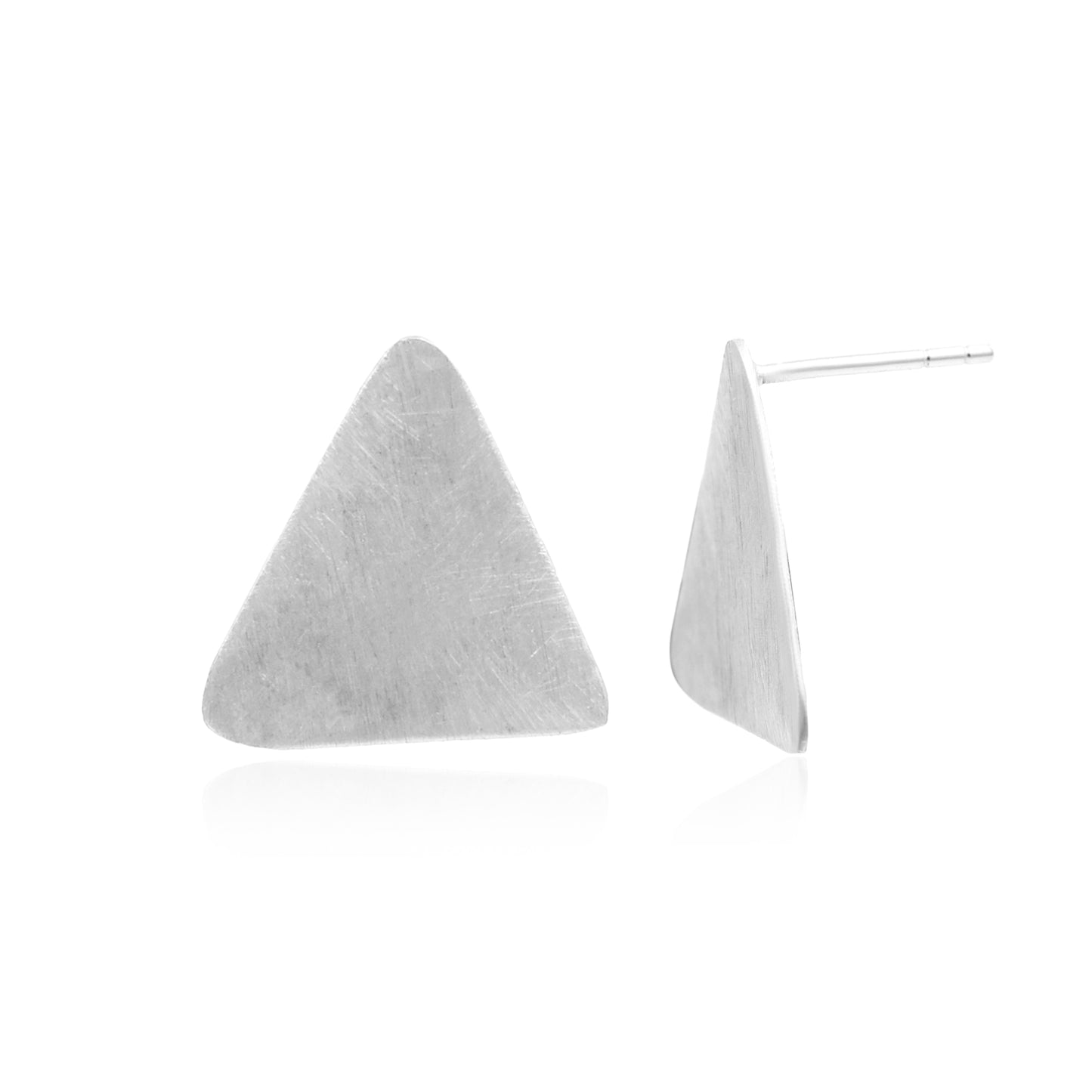 Textured Triangle Stud Earrings