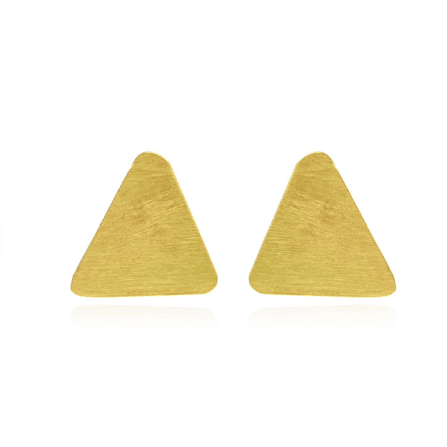 Textured Triangle Stud Earrings