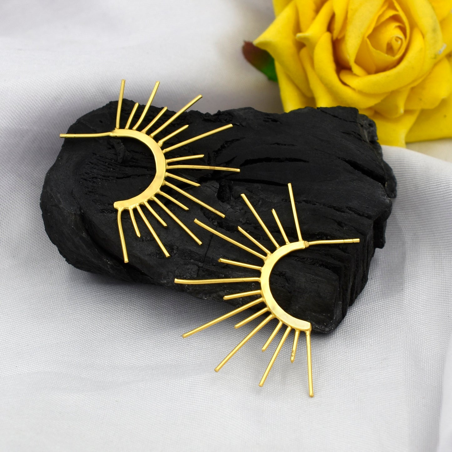 Rising Sun Stud Earrings