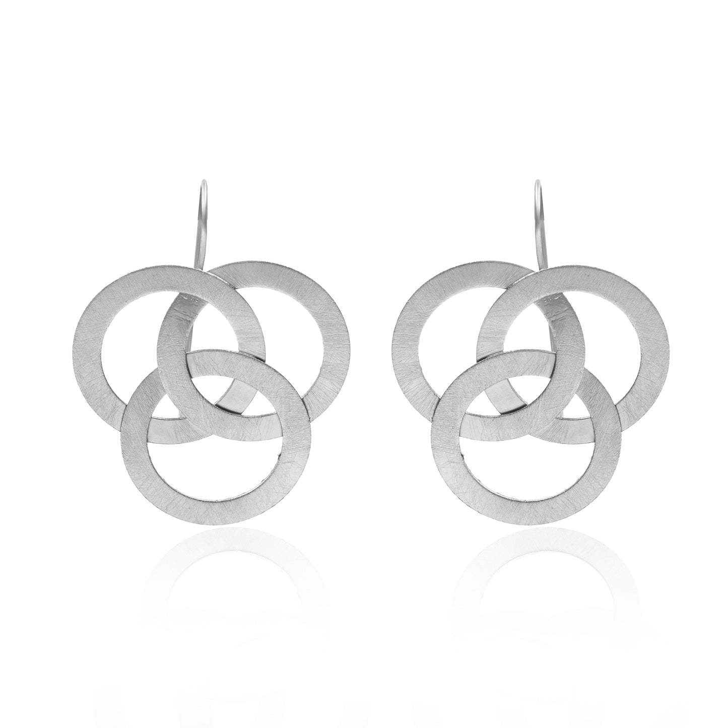 Overlapping Circles Hook Earrings