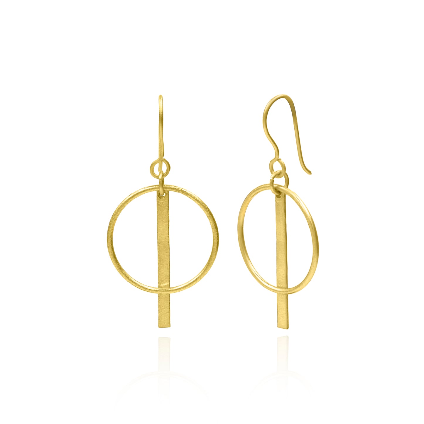 Stick In The Circle Hook Earrings