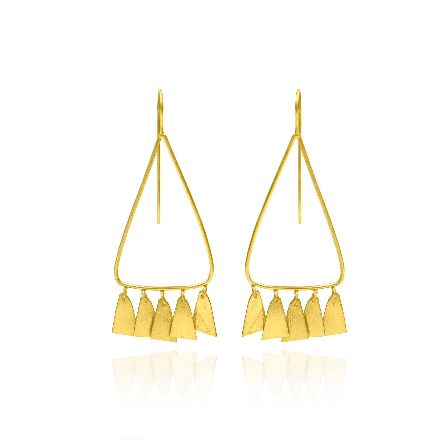 Charming Drops Of Triangle Hook Earrings