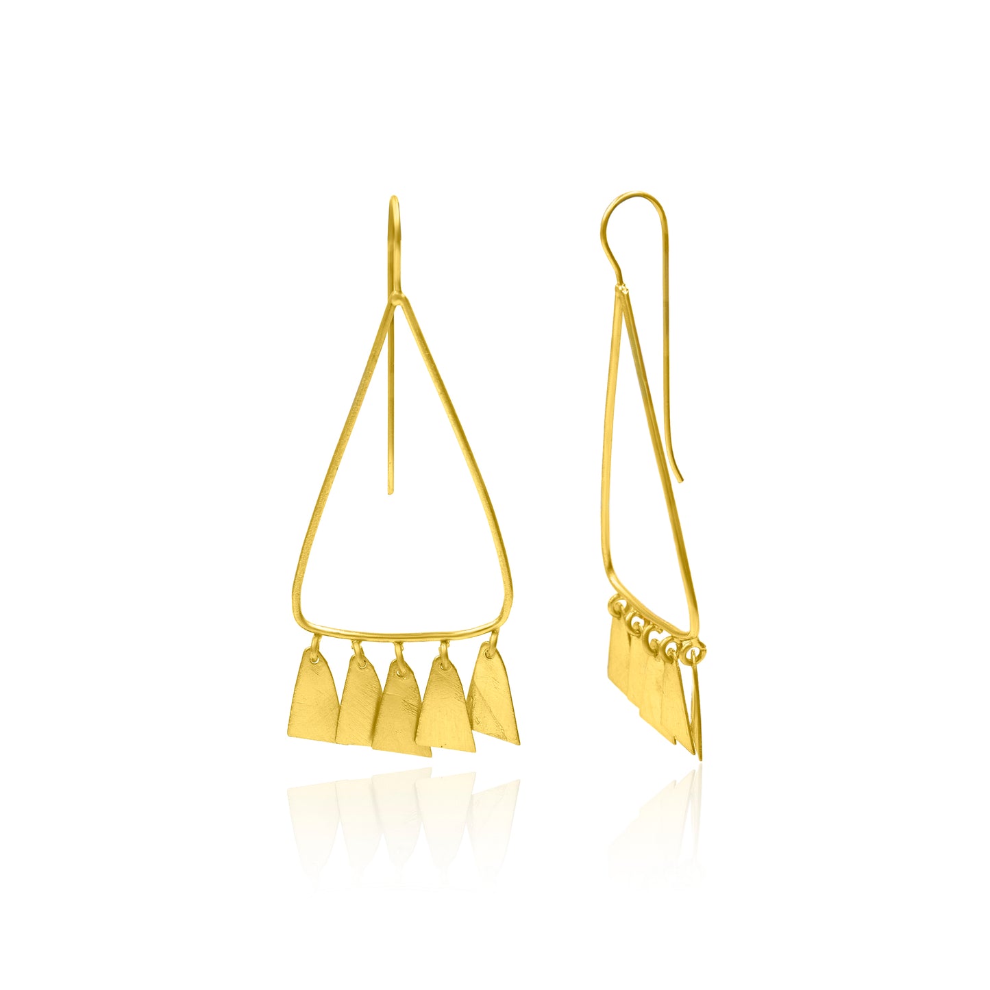 Charming Drops Of Triangle Hook Earrings