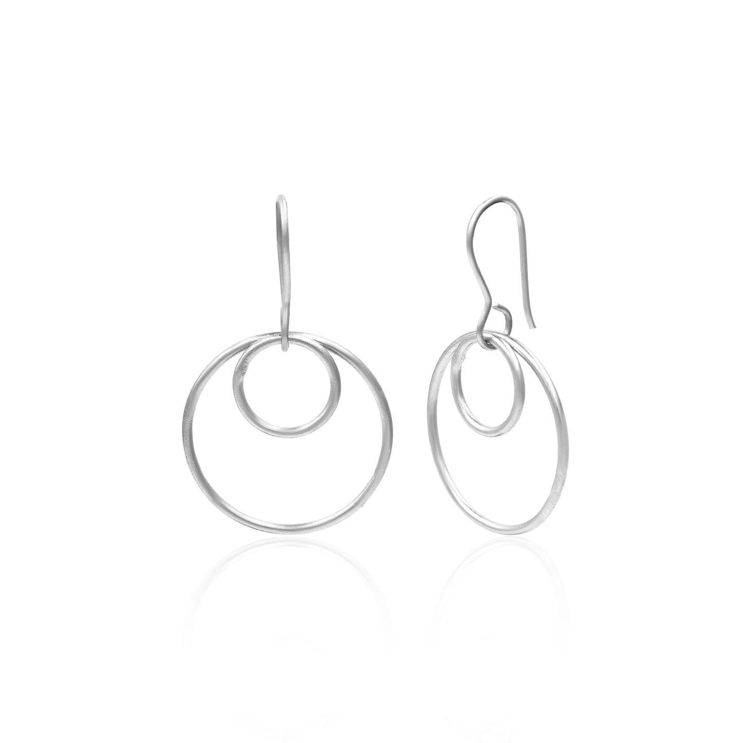 Concentric Circles Hook Earrings