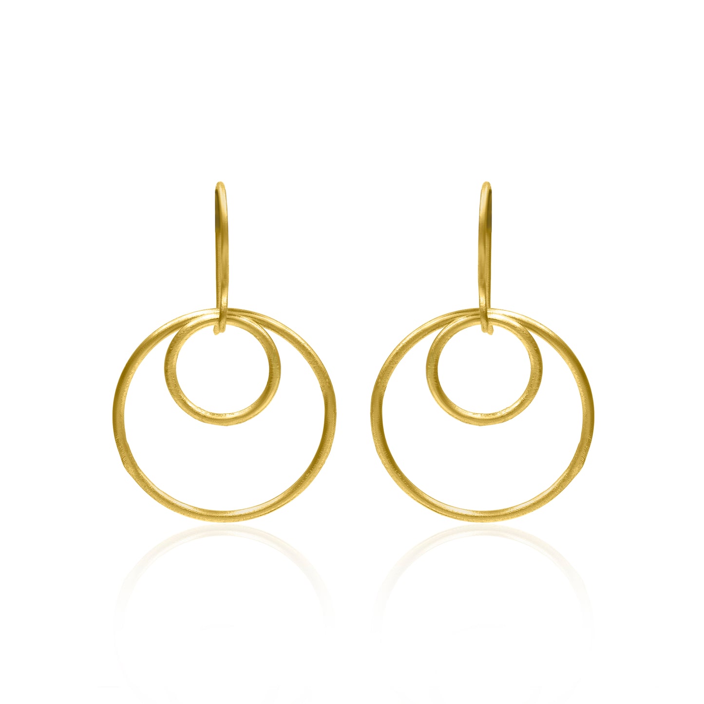 Concentric Circles Hook Earrings