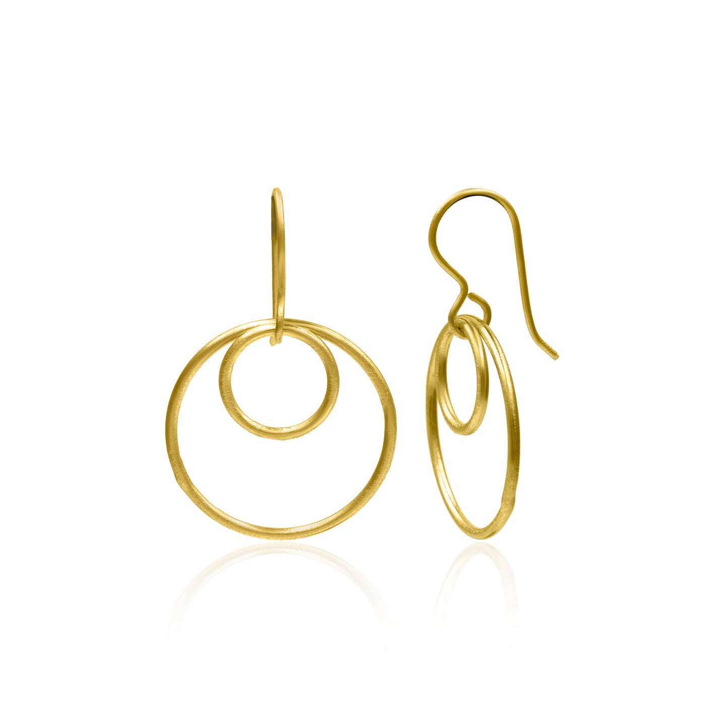 Concentric Circles Hook Earrings