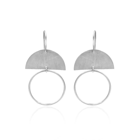 Semi Circle Blushing Hook Earrings