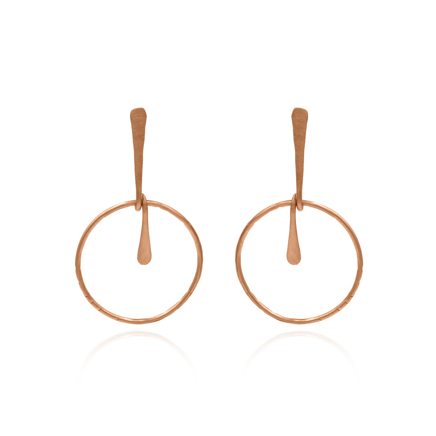 Pendulum In The Clock Stud Earrings