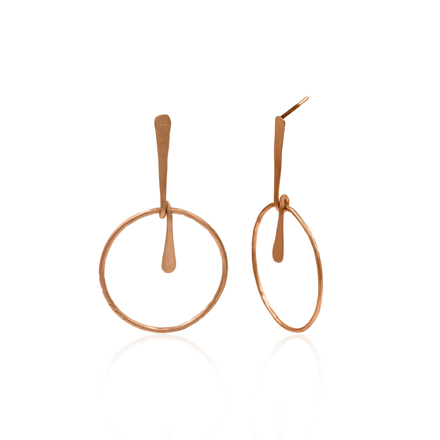 Pendulum In The Clock Stud Earrings