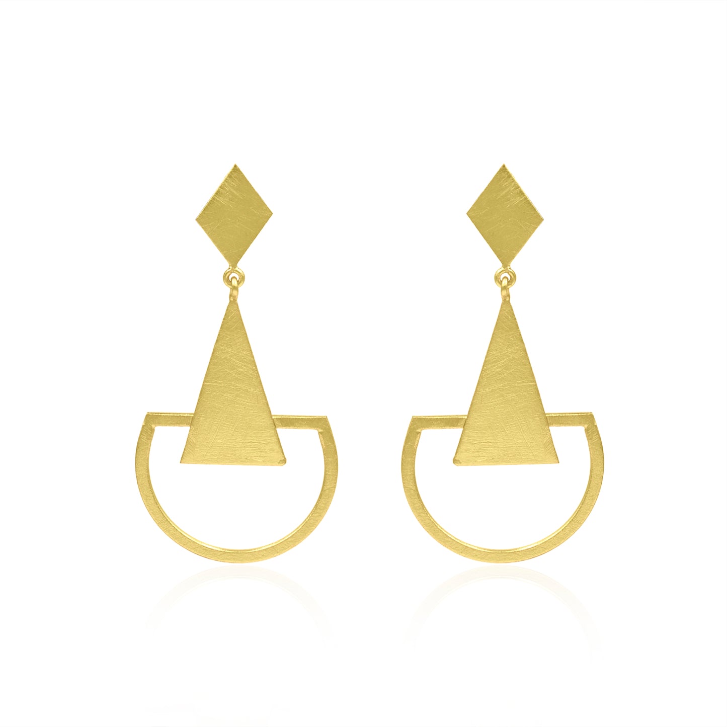 Geometrical Drama Stud Earrings