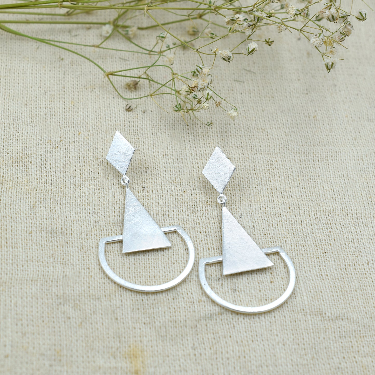 Geometrical Drama Stud Earrings