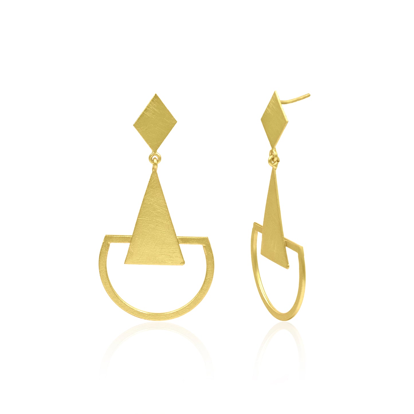 Geometrical Drama Stud Earrings