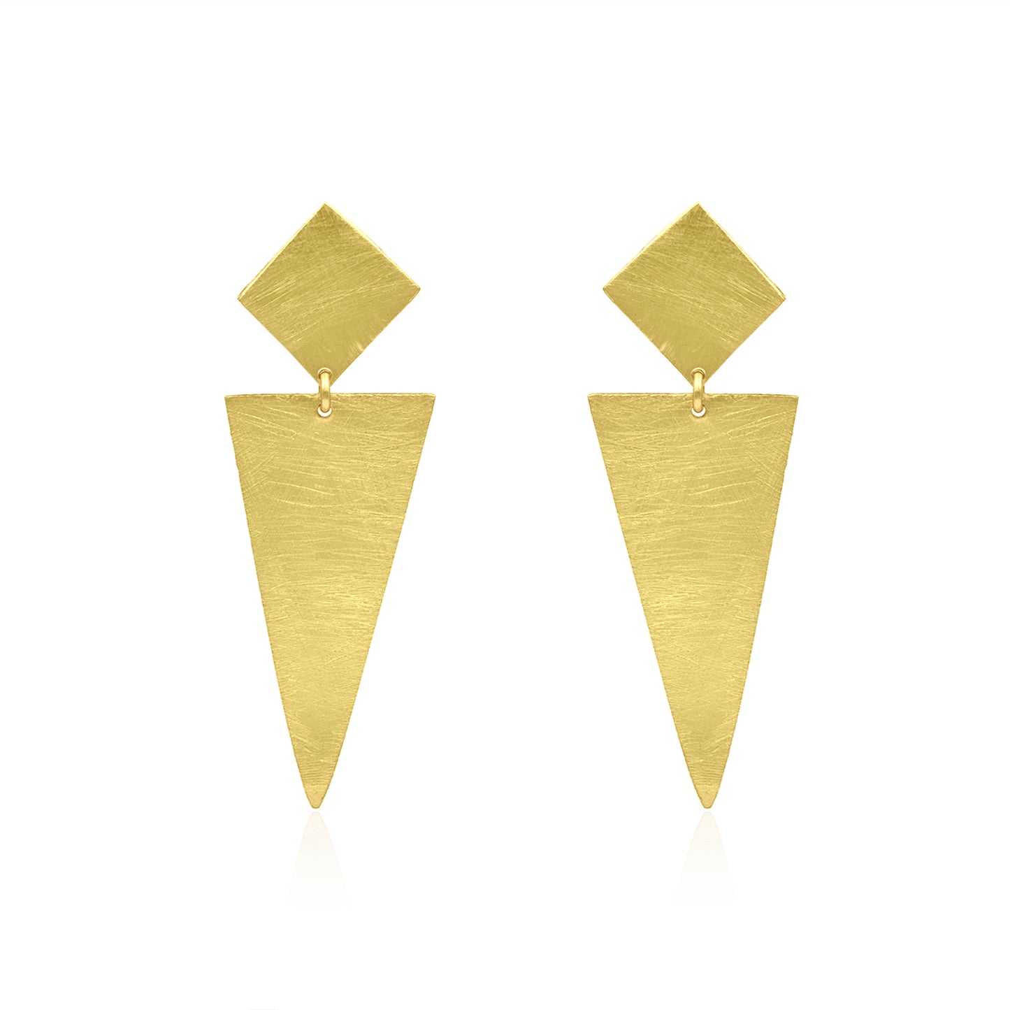 Kite With Triangle Stud Earrings