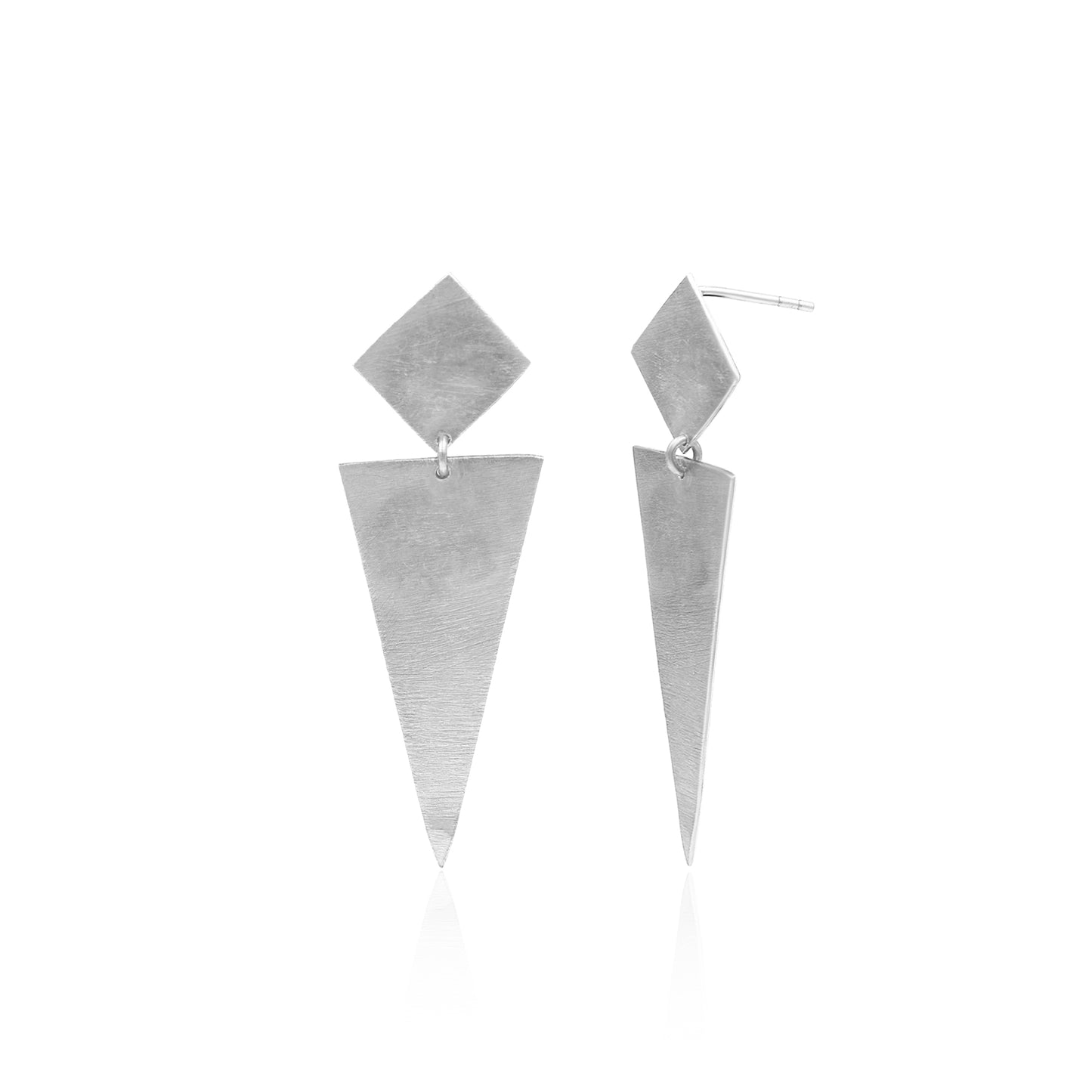 Kite With Triangle Stud Earrings