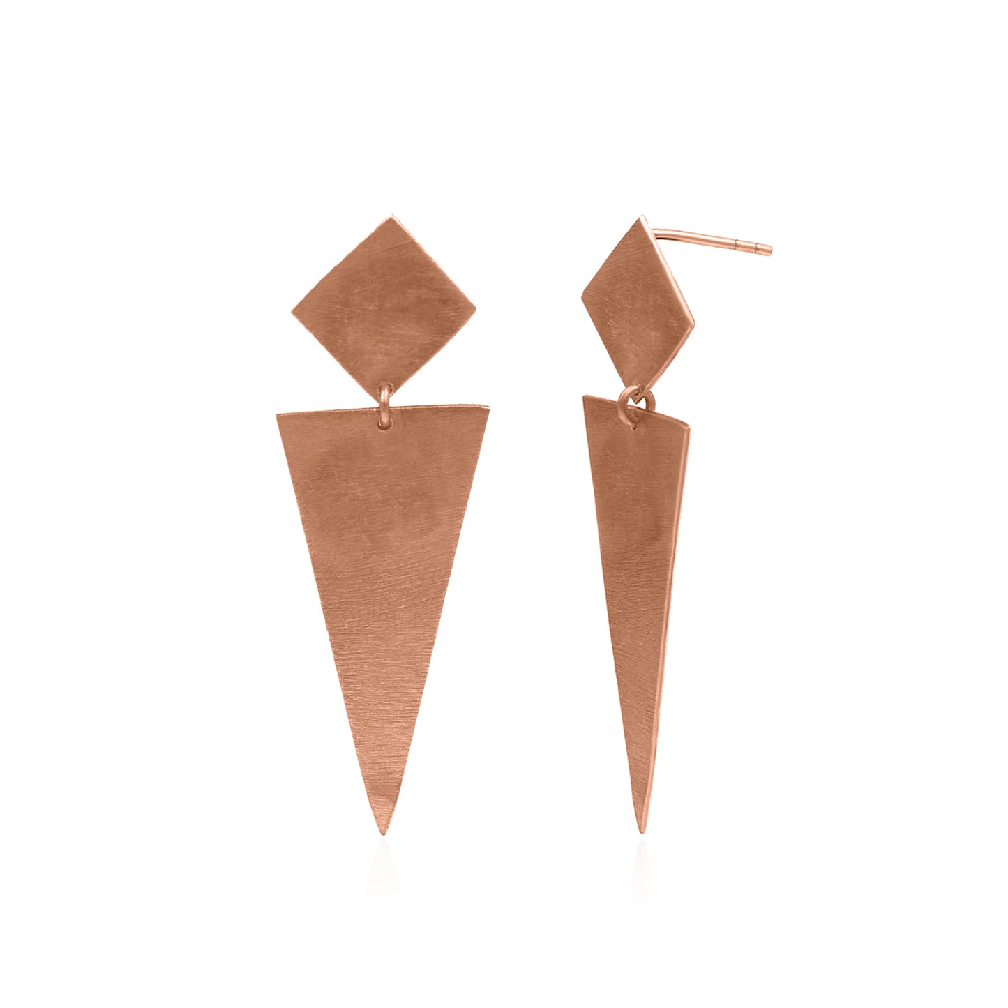 Kite With Triangle Stud Earrings