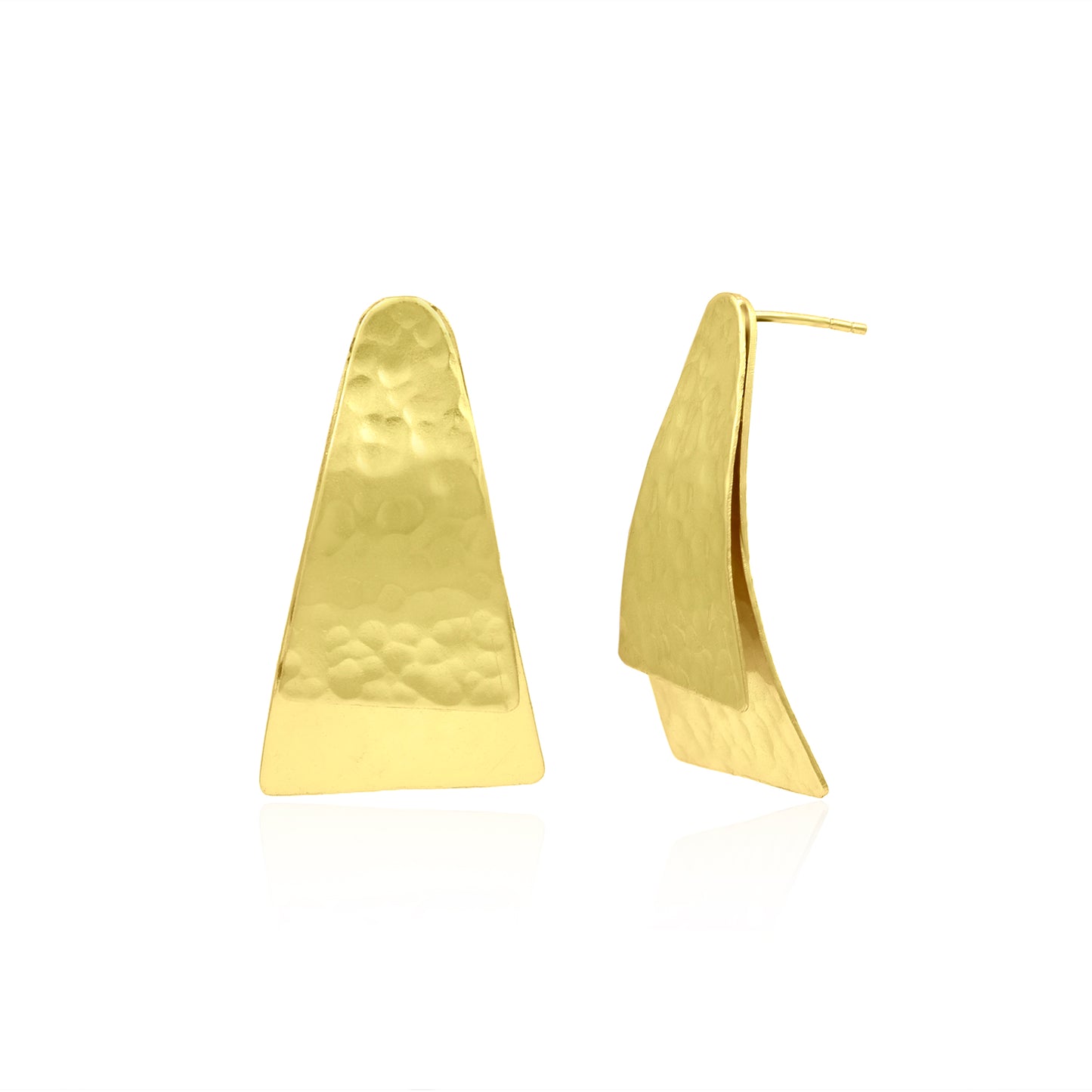 Overlapping Triangles Stud Earrings