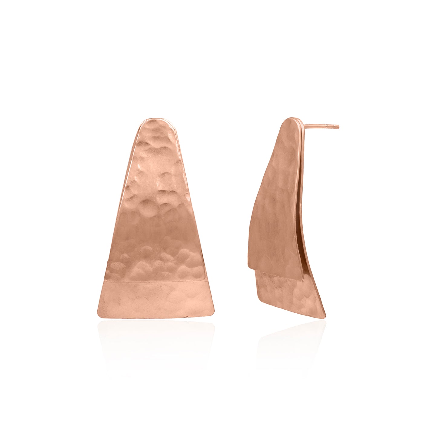 Overlapping Triangles Stud Earrings