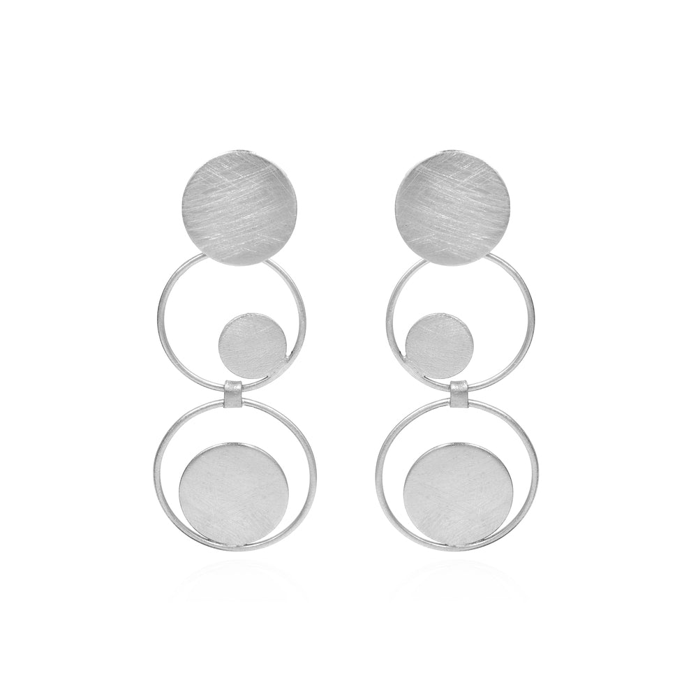 Onward And Upward Circles Stud Earrings