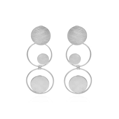 Onward And Upward Circles Stud Earrings